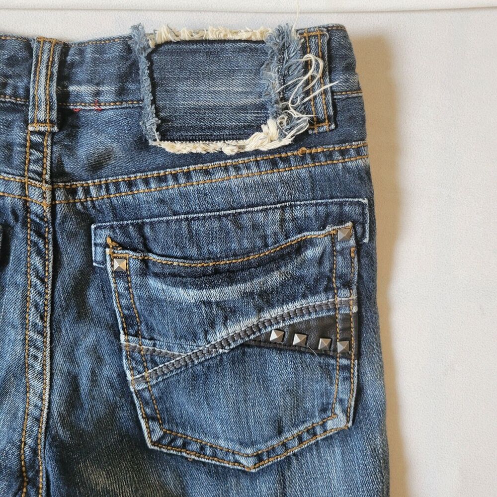 Helix Size 16 Jeans 100% Cotton Slim Boot Cut Distressed 30x28 - Picture 8 of 8
